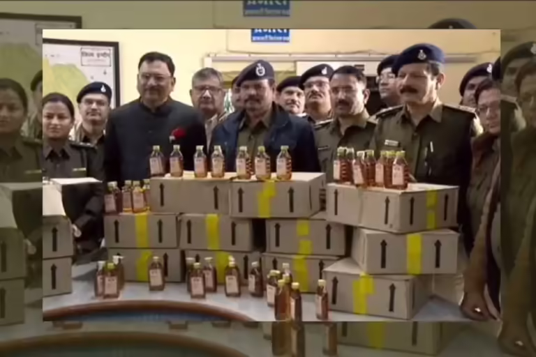 इंदौर में आबकारी विभाग की बड़ी कार्रवाई।