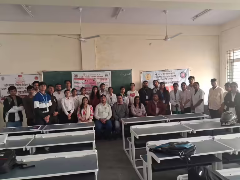 तंबाकू मुक्त युवा अभियान 3.0″ के अंतर्गत जनजागरूकता शिविरों का आयोजन