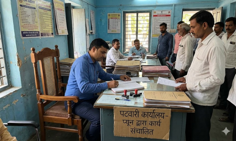 खुड़ैल में बाबू की कुर्सी पर बैठकर प्यून कर रहा था पटवारी का काम, हटाया