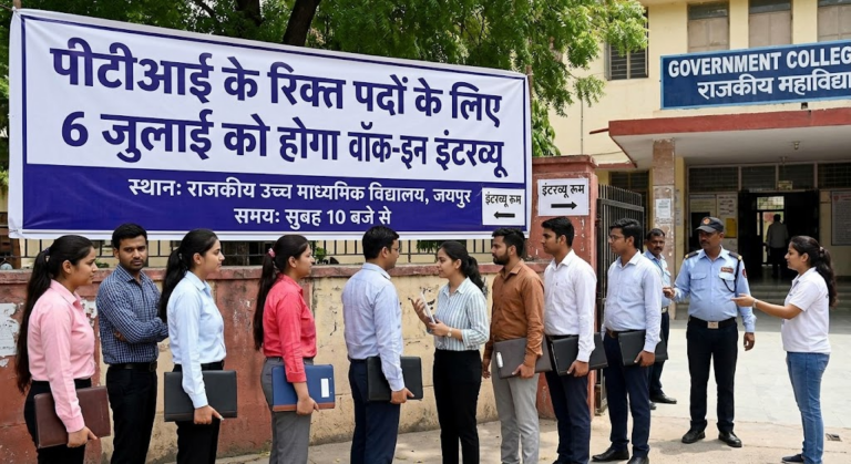 पीटीआई के रिक्त पदों के लिए 6 जुलाई को होगा वॉक-इन इंटरव्यू