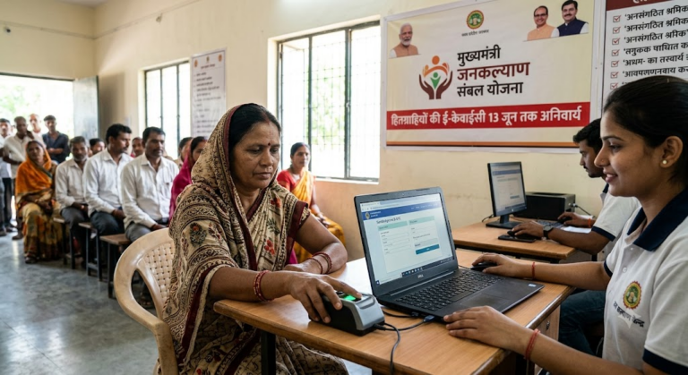 मुख्यमंत्री जनकल्याण संबल योजना के हितग्राहियों की ई-केवाईसी 13 जून तक अनिवार्य