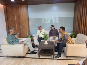 जल संसाधन मंत्री श्री तुलसीराम सिलावट ने अपर मुख्य सचिव से की मुलाकात