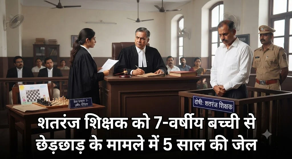 सात वर्षीय बच्ची को बैड टच करने वाले शतरंज शिक्षक को पांच साल कारावास