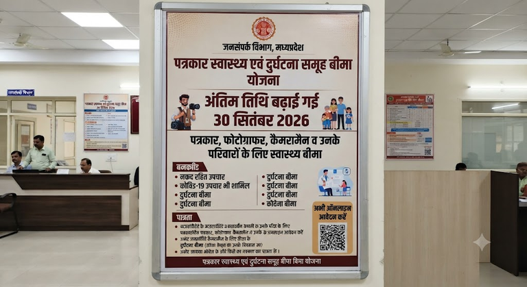 पत्रकार स्वास्थ्य बीमा योजना में 30 सितंबर तक कर सकते हैं आवेदन