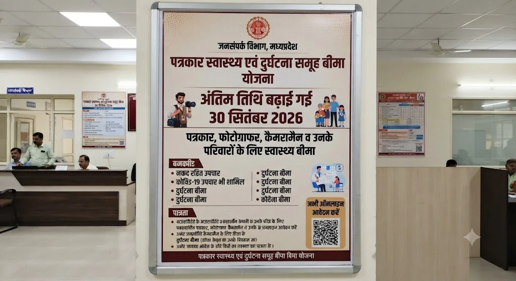 पत्रकार स्वास्थ्य बीमा योजना में 30 सितंबर तक कर सकते हैं आवेदन