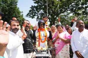 सेवा संकल्प अभियान के सेवा यात्रियों का मंत्री श्रीमती उईके ने किया स्वागत