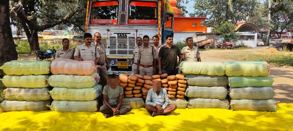 मध्यप्रदेश पुलिस की अवैध मादक पदार्थ के विरुद्ध बड़ी कार्रवाई