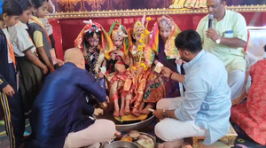 मध्यप्रदेश का सबसे बड़ा कन्या पाद पूजन